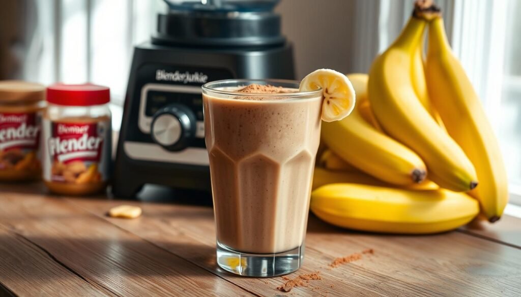 Chocolate Peanut Butter Banana Smoothie