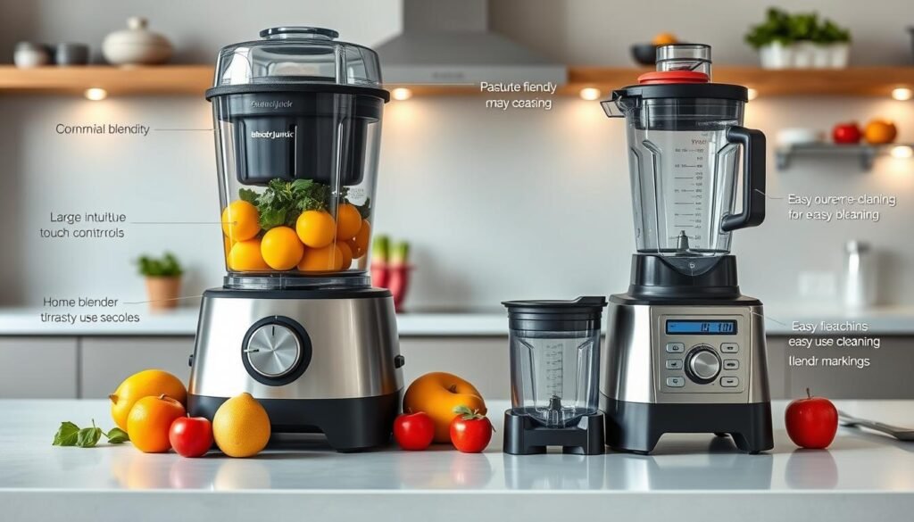 User-friendly blender features