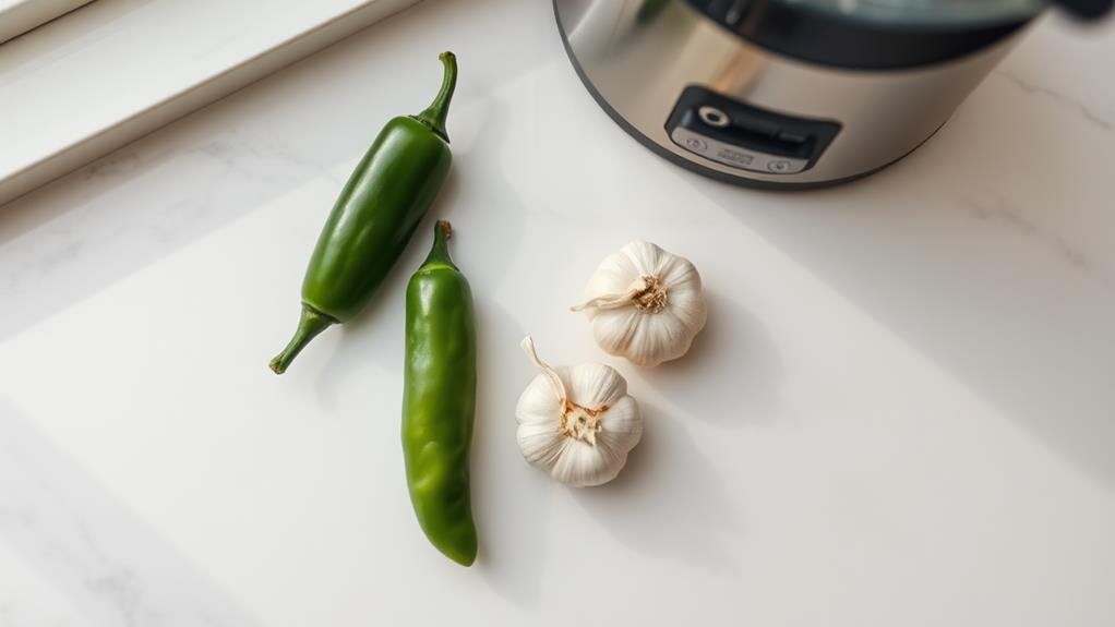 spicy garlic infusion step