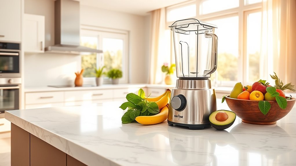 blend greens at maximum speed