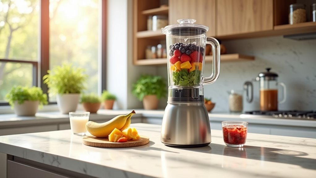 blending frozen fruits wattage