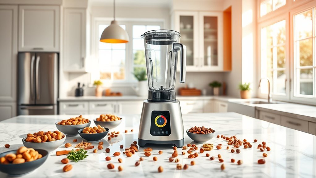 quick pulses preserve nut texture