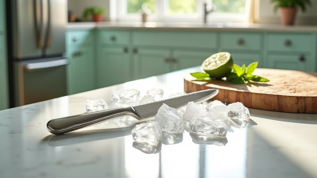 serrated blades crush ice
