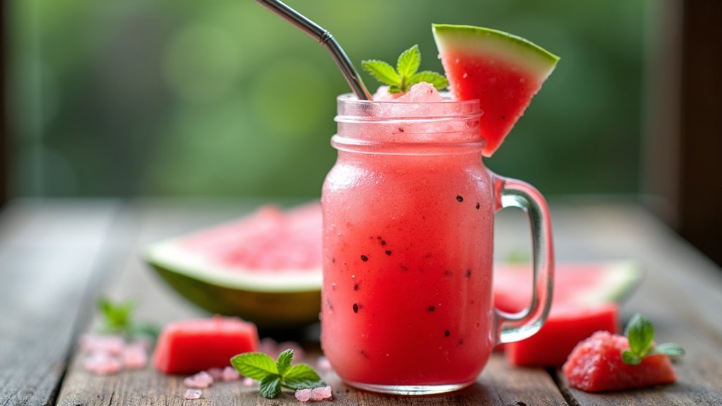homemade healthy berry slushie