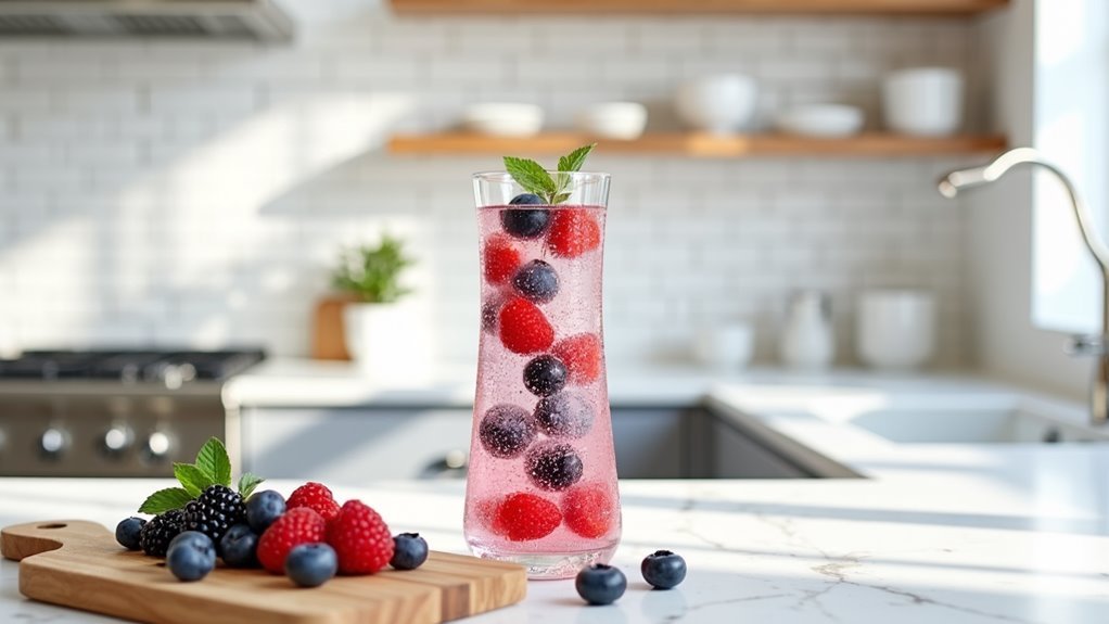 berry flavored sparkling refreshment awaits