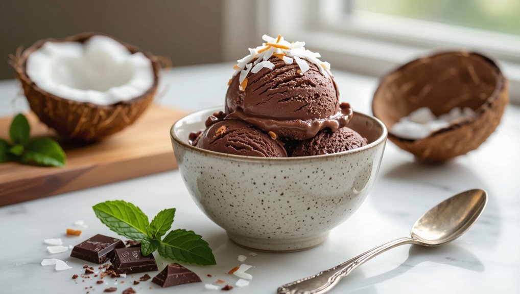chocolate coconut ice cream