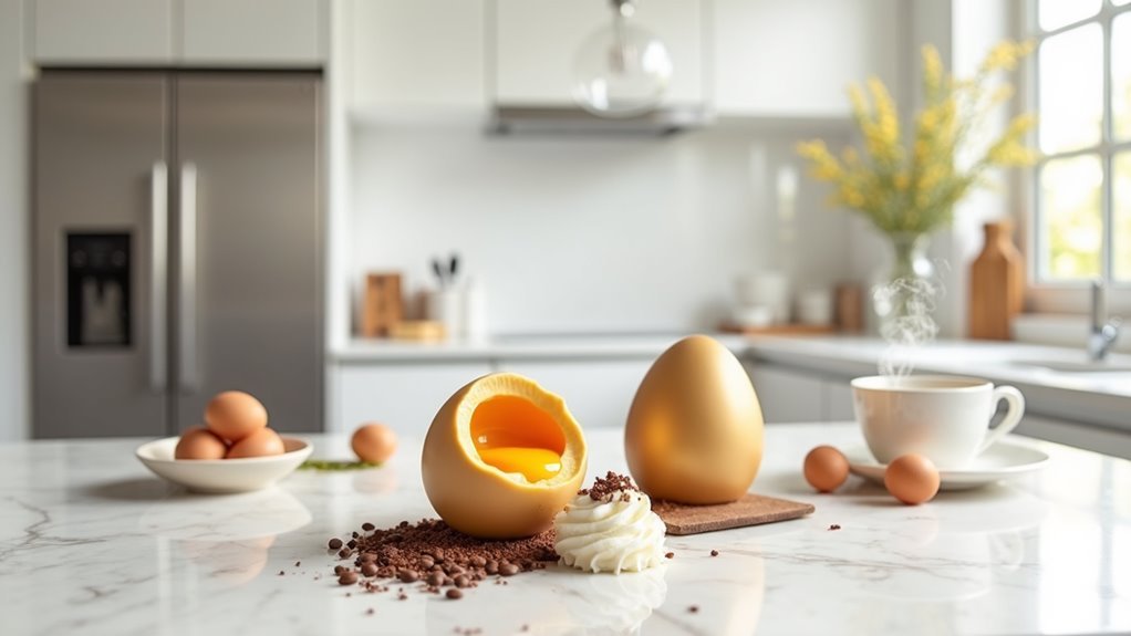creamy chocolate egg treat