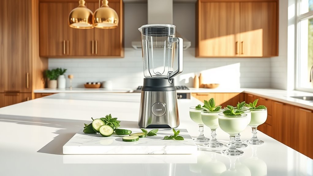 cucumber custard ice cream preparation