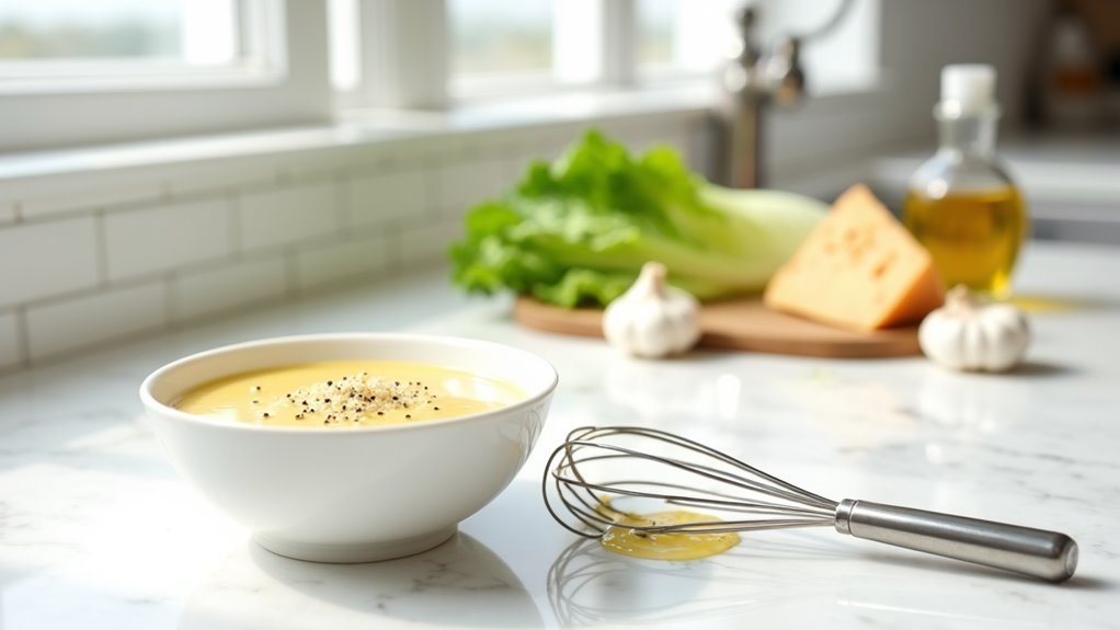 homemade caesar salad dressing