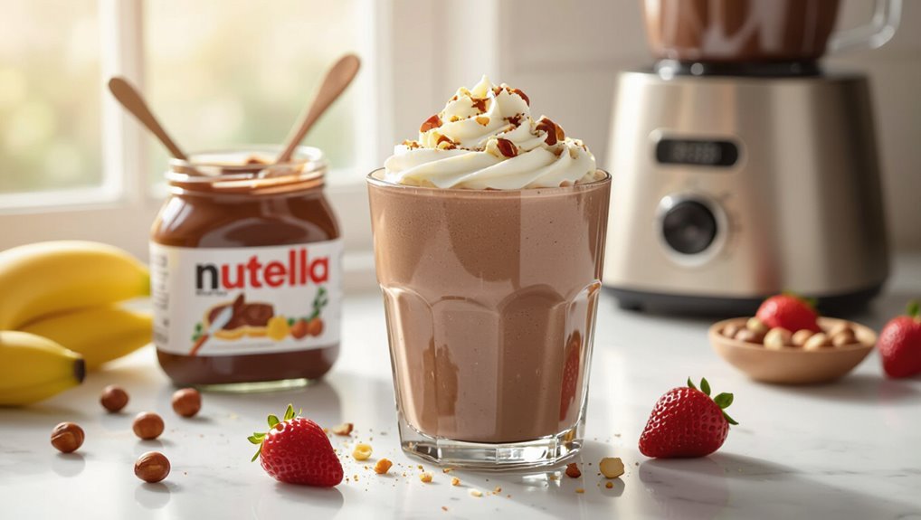 nutella smoothie energy boost