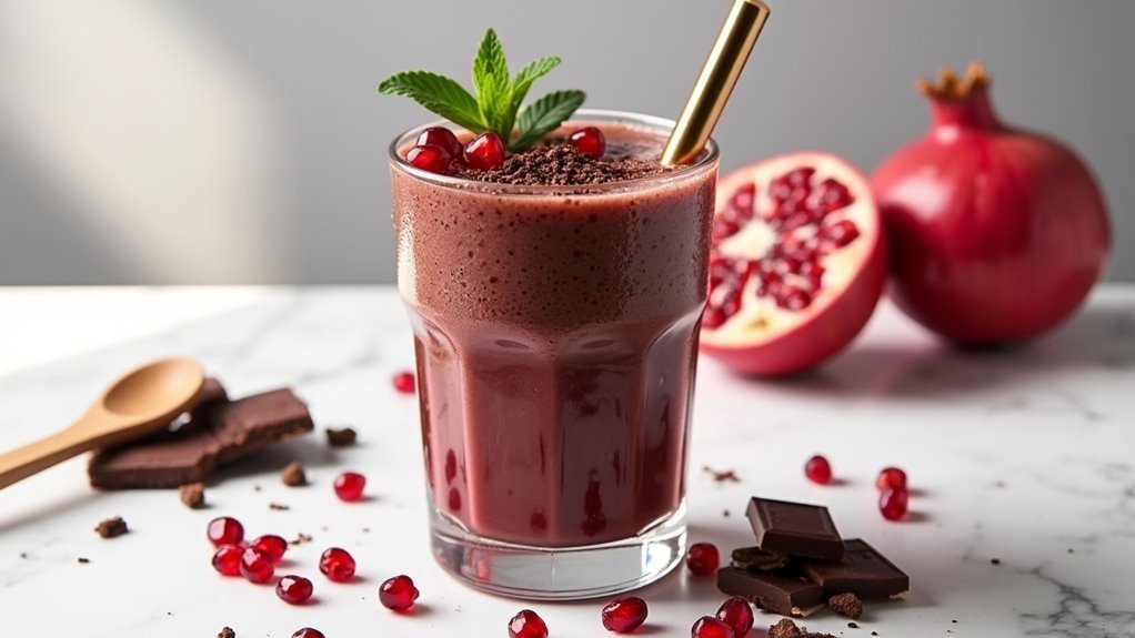 pomegranate chocolate smoothie recipe