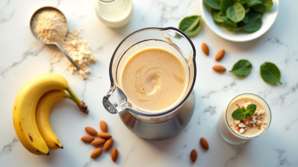 Step by step smoothie bowl preparation