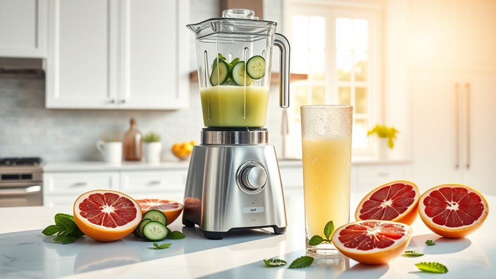 refreshing cucumber grapefruit blend