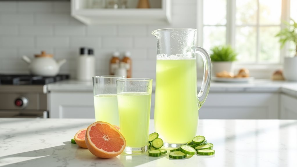 refreshing cucumber grapefruit juice