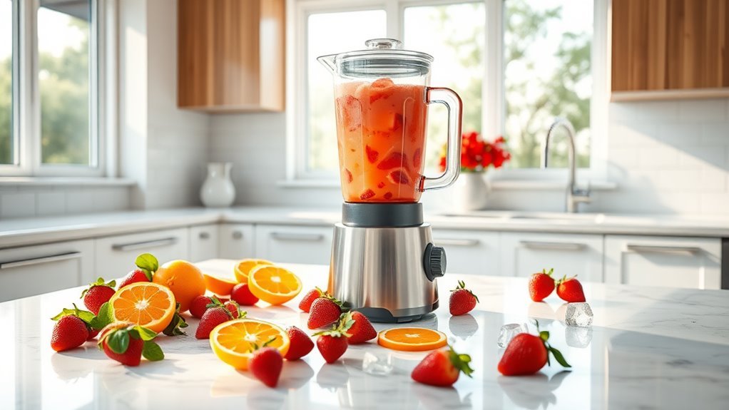 simple strawberry orange smoothie