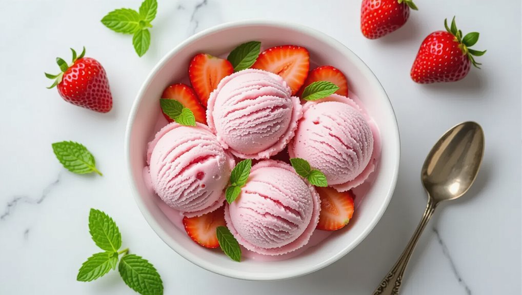 strawberry mint ice cream recipe