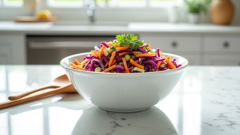 tangy coleslaw with balsamic