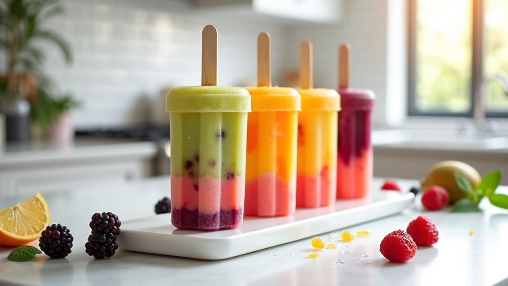 trendy homemade ice pops