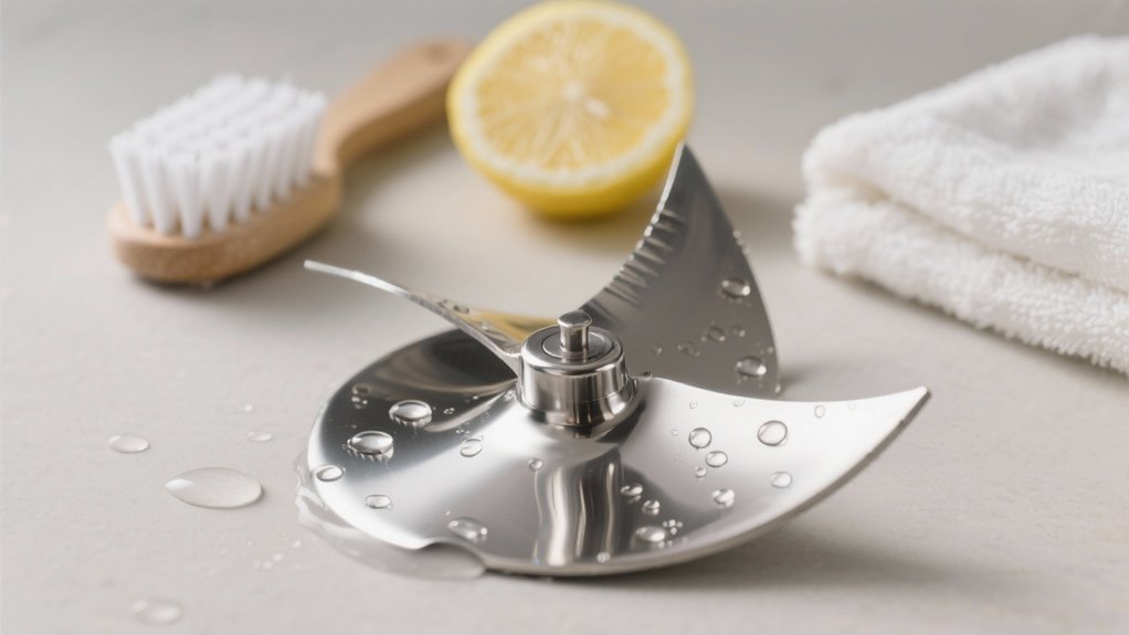 clean blender blades safely