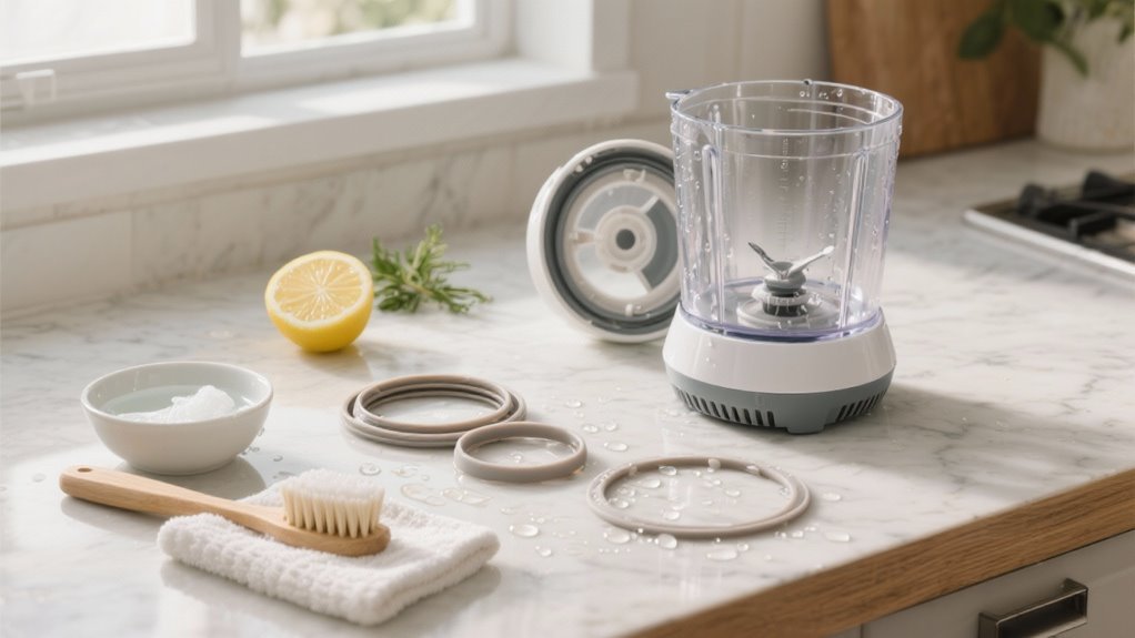 cleaning blender gaskets seals