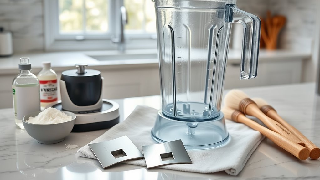 deep cleaning blender residues