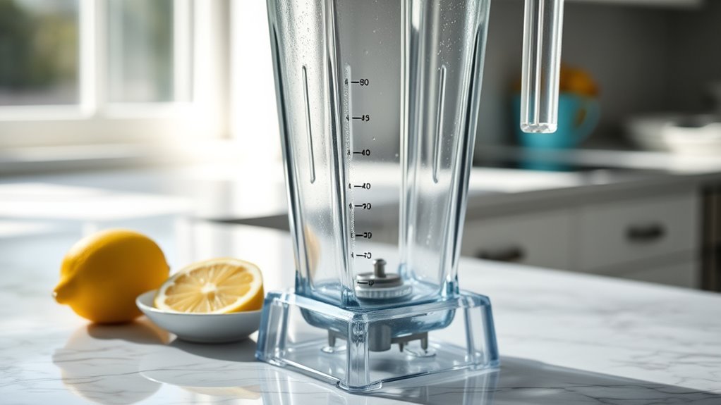 lemon simple green blender clean