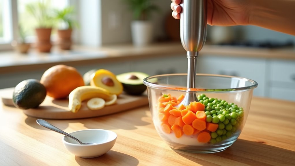 quick baby food blending