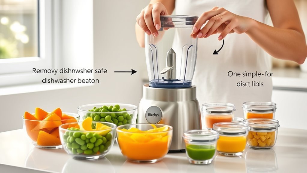 quick clean blender features