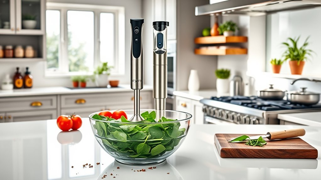 space efficient immersion blenders
