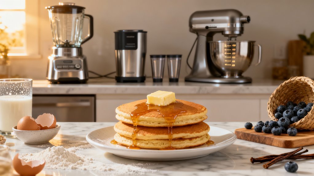 effortless pancake batter blending