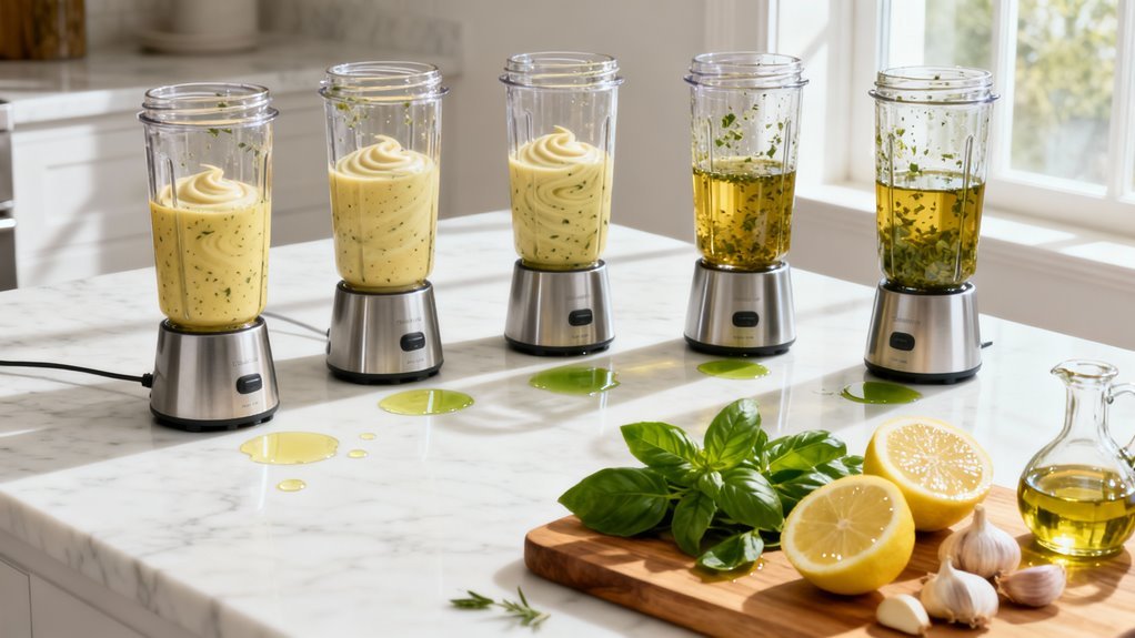 effortless salad dressing emulsification