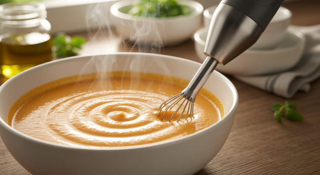 silky controlled immersion blending