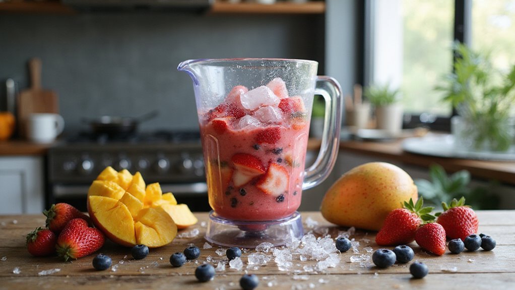 powerful blender durable blades crushes ice