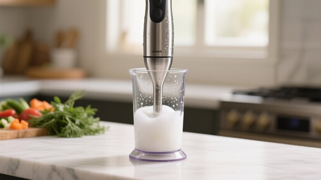 clean immersion blender in under a minute