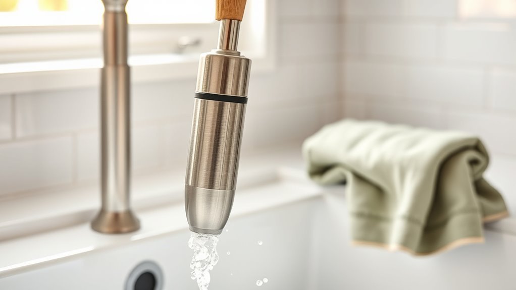 scrub brush for stubborn residue